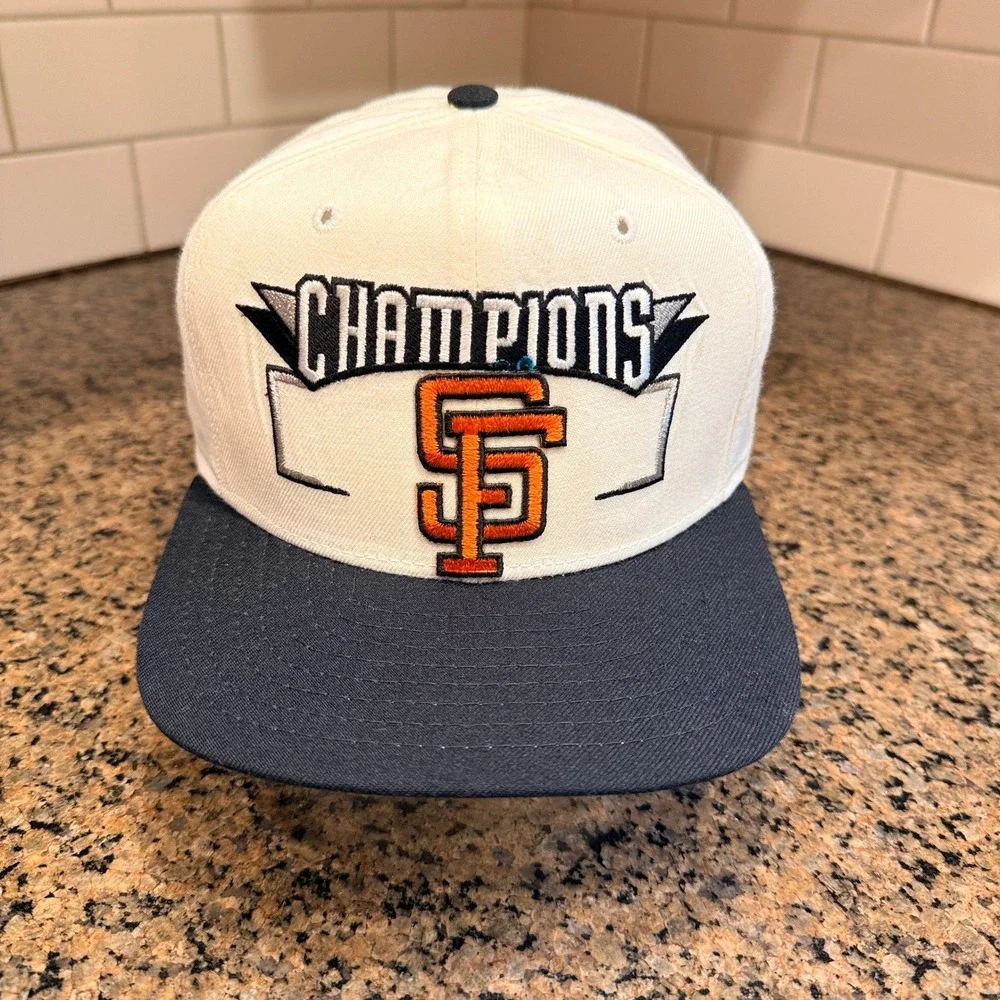 Vtg 90s San Francisco Giants New Era Pro Model Snapback Hat Made in US Deadstock